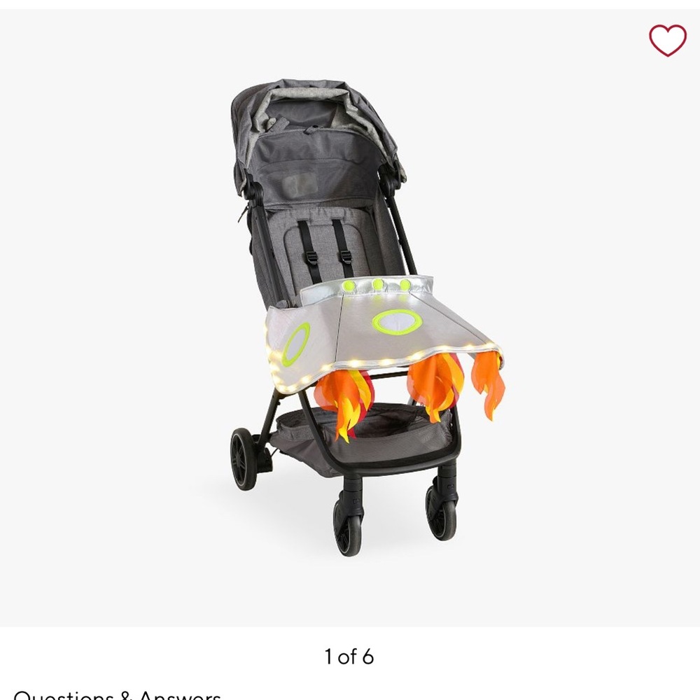 Pottery barn kids brand new Light-Up Alien UFO Stroller Accessory